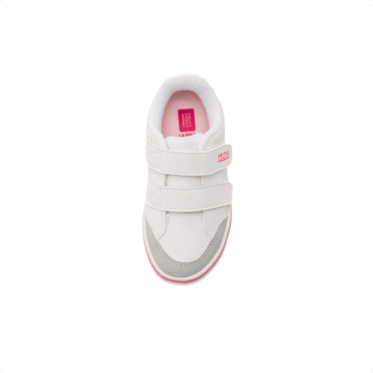 Tênis Infantil Freestyle Baby Klin  Branco E Rosa Branco/Rosa 2