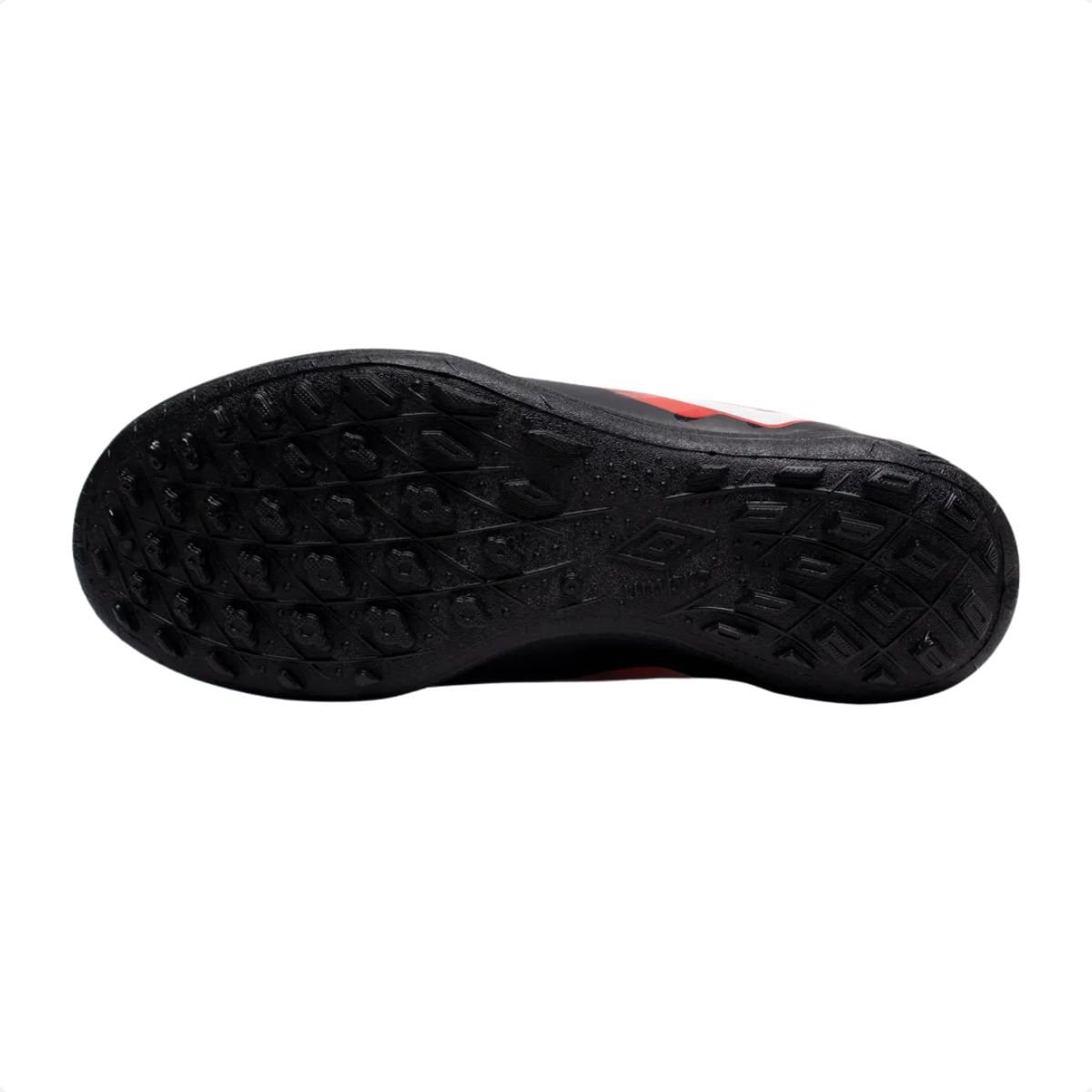 Chuteira Society Masculina Umbro Action Preta Preto/Vermelho/Branco 4