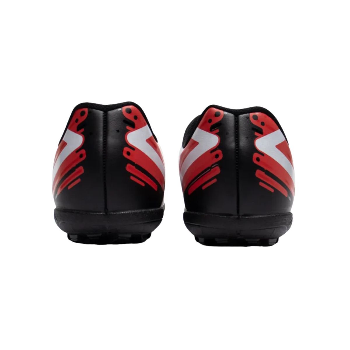 Chuteira Society Masculina Umbro Action Preta Preto/Vermelho/Branco 5