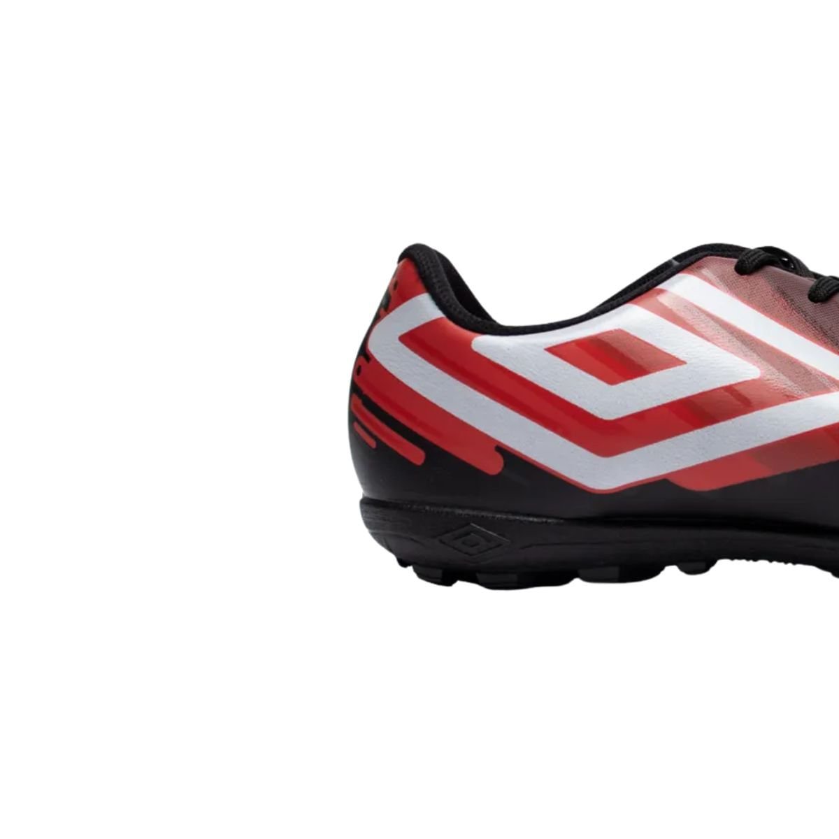 Chuteira Society Masculina Umbro Action Preta Preto/Vermelho/Branco 7