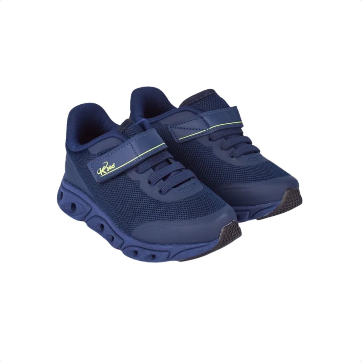 Tênis Infantil K360 Energy Impulso Marinho E Amarelo Neon Kidy Azul 3