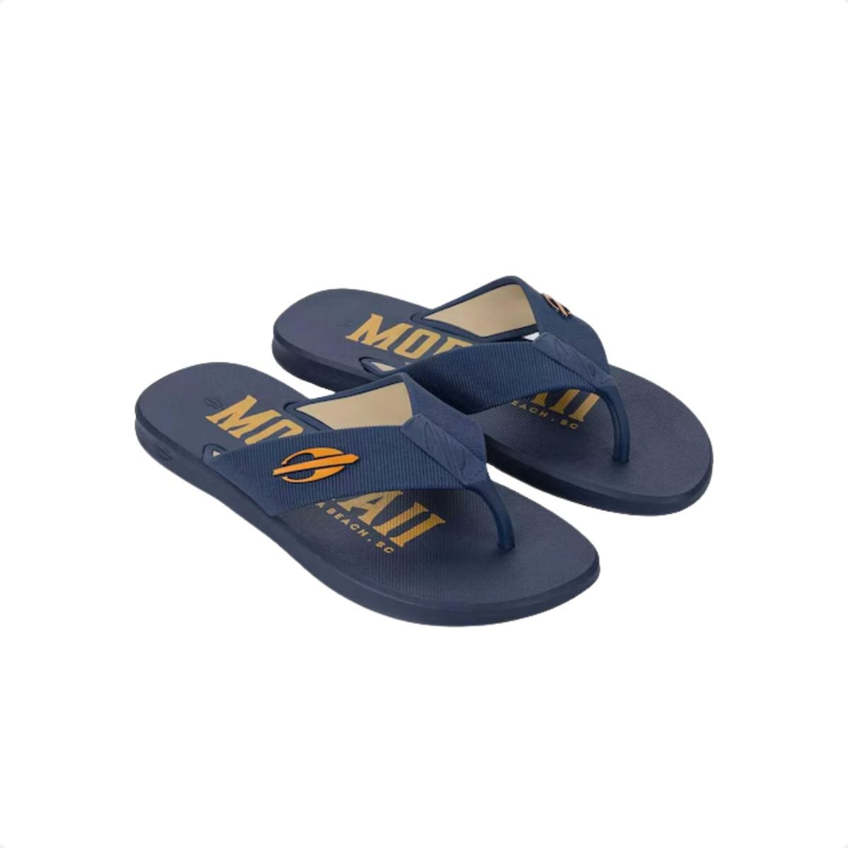 Chinelo Masculino Dedo Grendene Wave Ii Marinho Azul/Amarelo 2