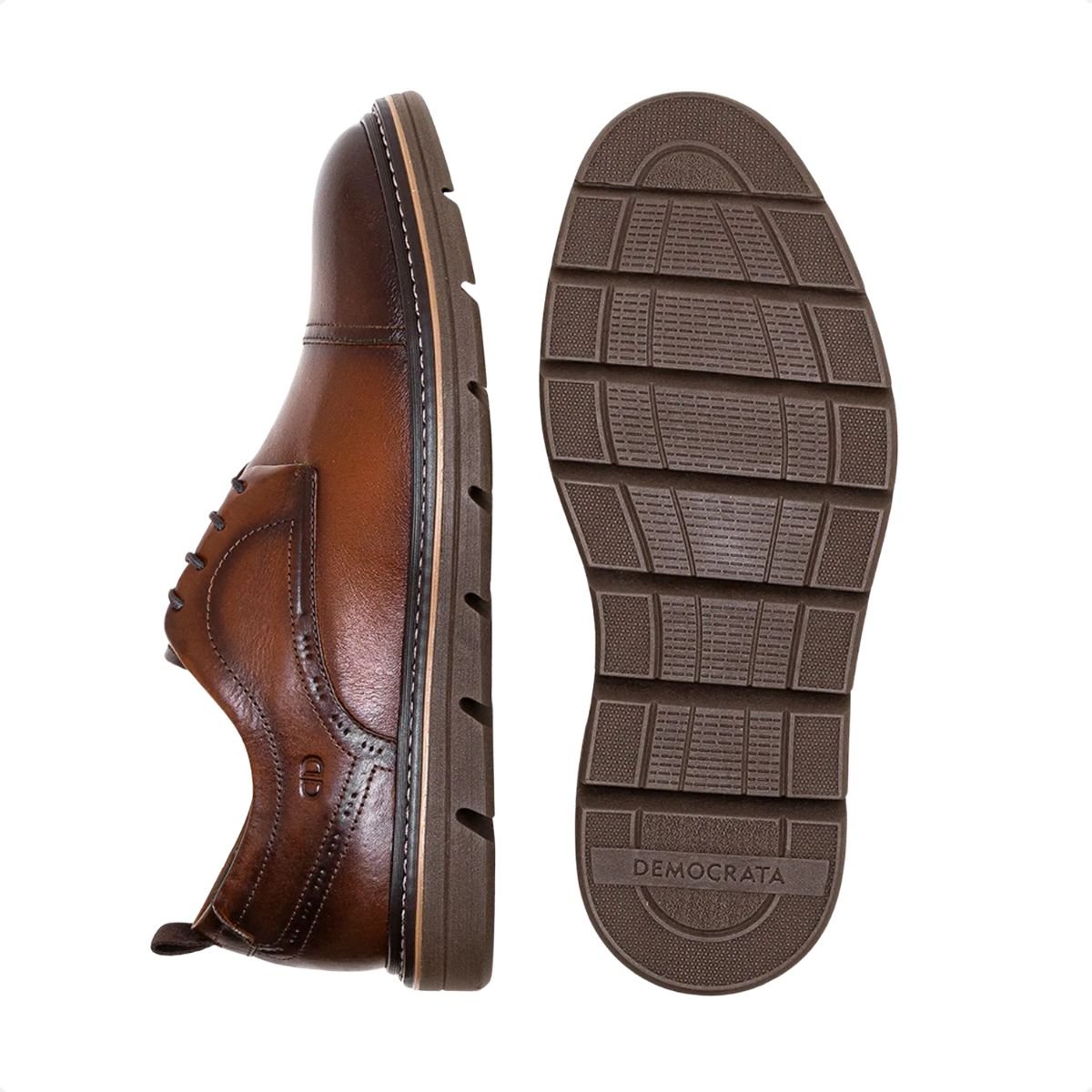 Sapato Masculino Esporte Fino Democrata Jeff Marrom Marrom 4