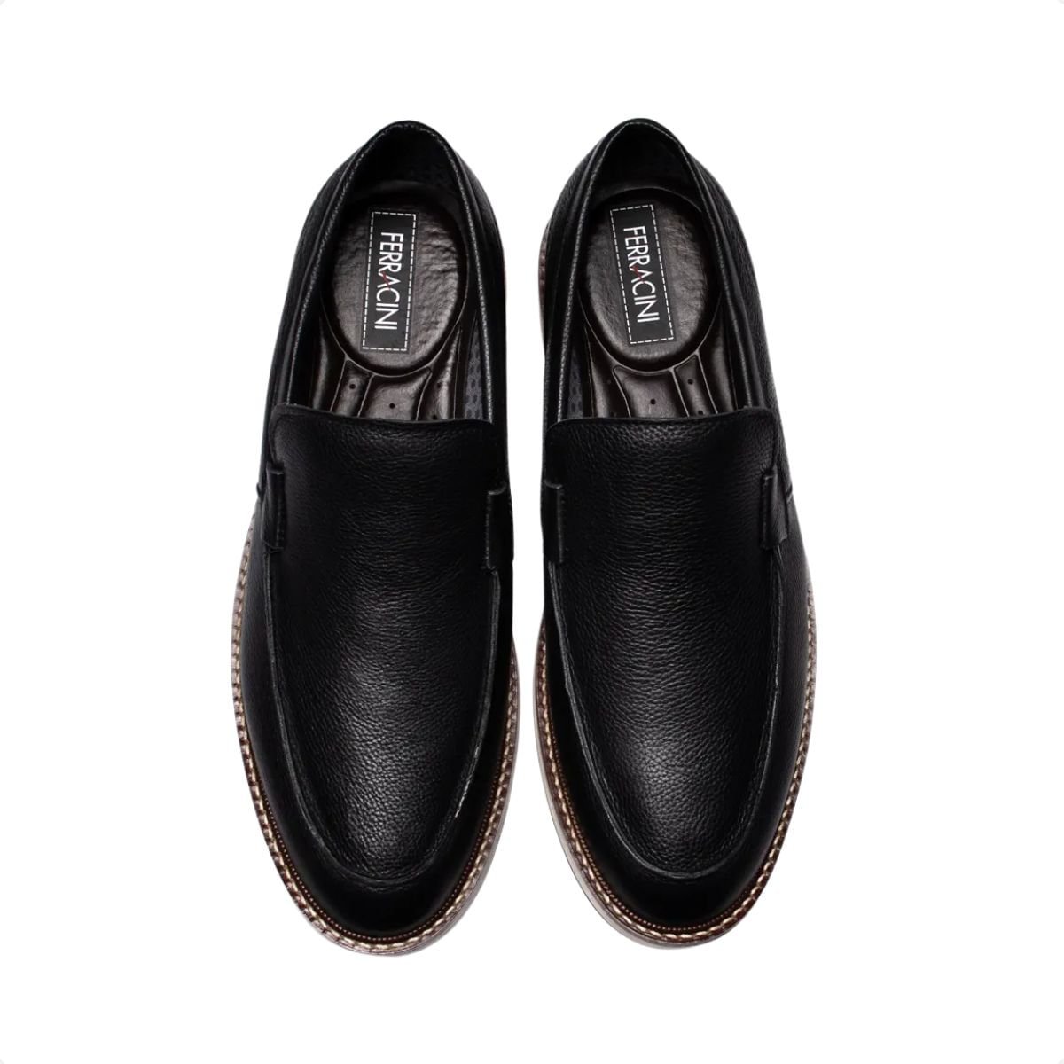 Sapato Masculino Esporte Fino Ferracini Kingston Preto Preto 3