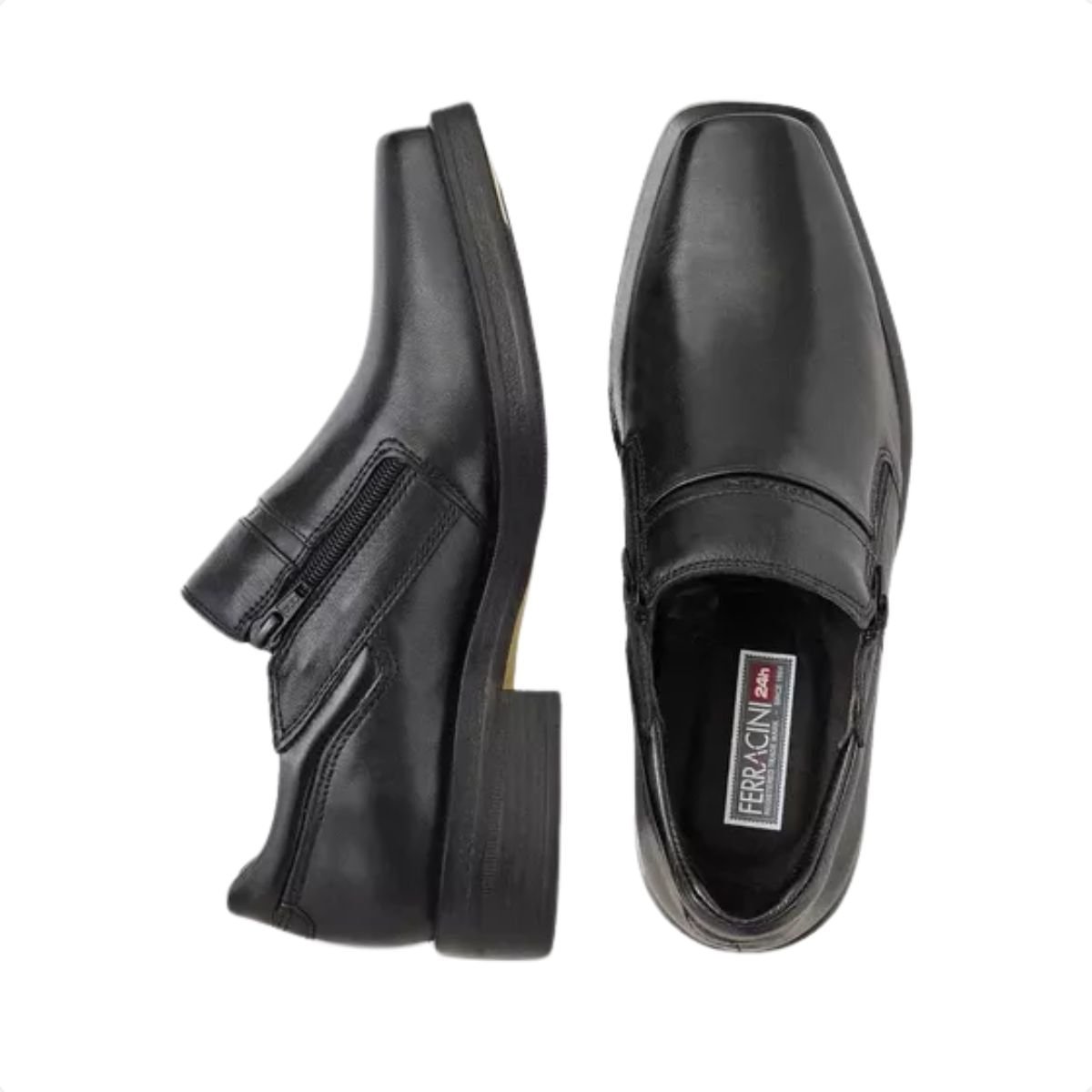 Sapato Masculino Social Ferracini Urban Way Preto Preto 3