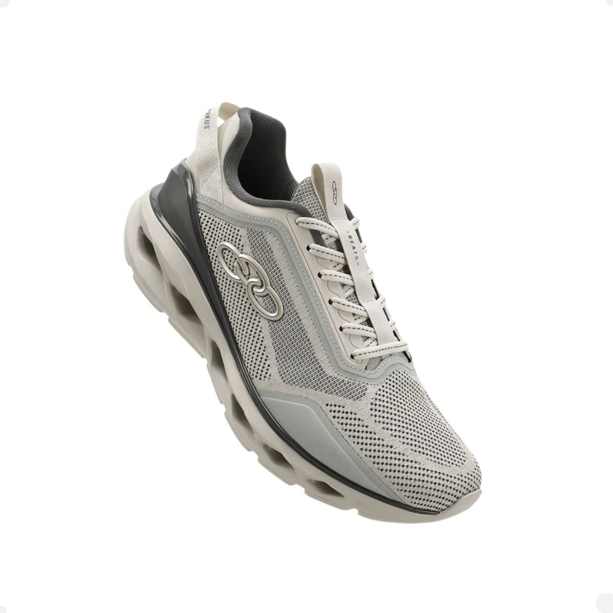 Tênis Corrida Masculino Olympikus Beats Cinza Branco 2
