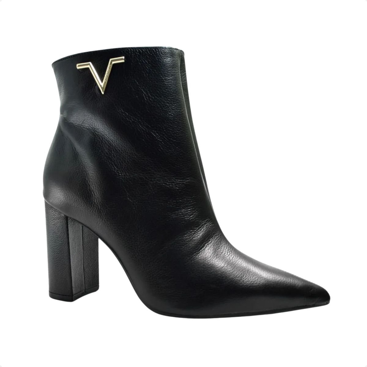 Bota Feminina Cano Alto Salto Grosso Via Marte Preto 2