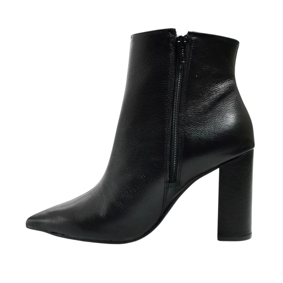 Bota Feminina Cano Alto Salto Grosso Via Marte Preto 6