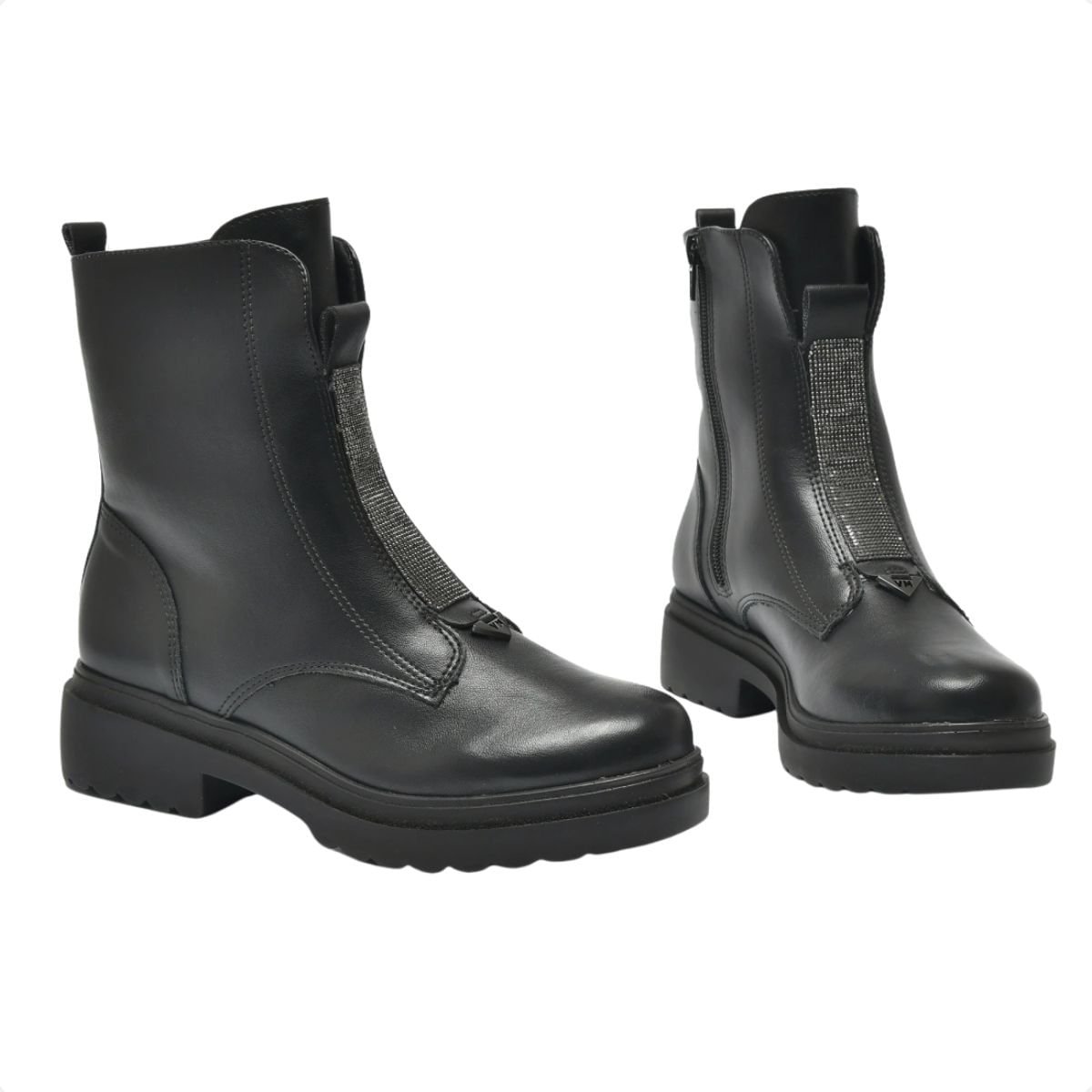 Bota Feminina Coturno Preta  Via Marte Preto 2