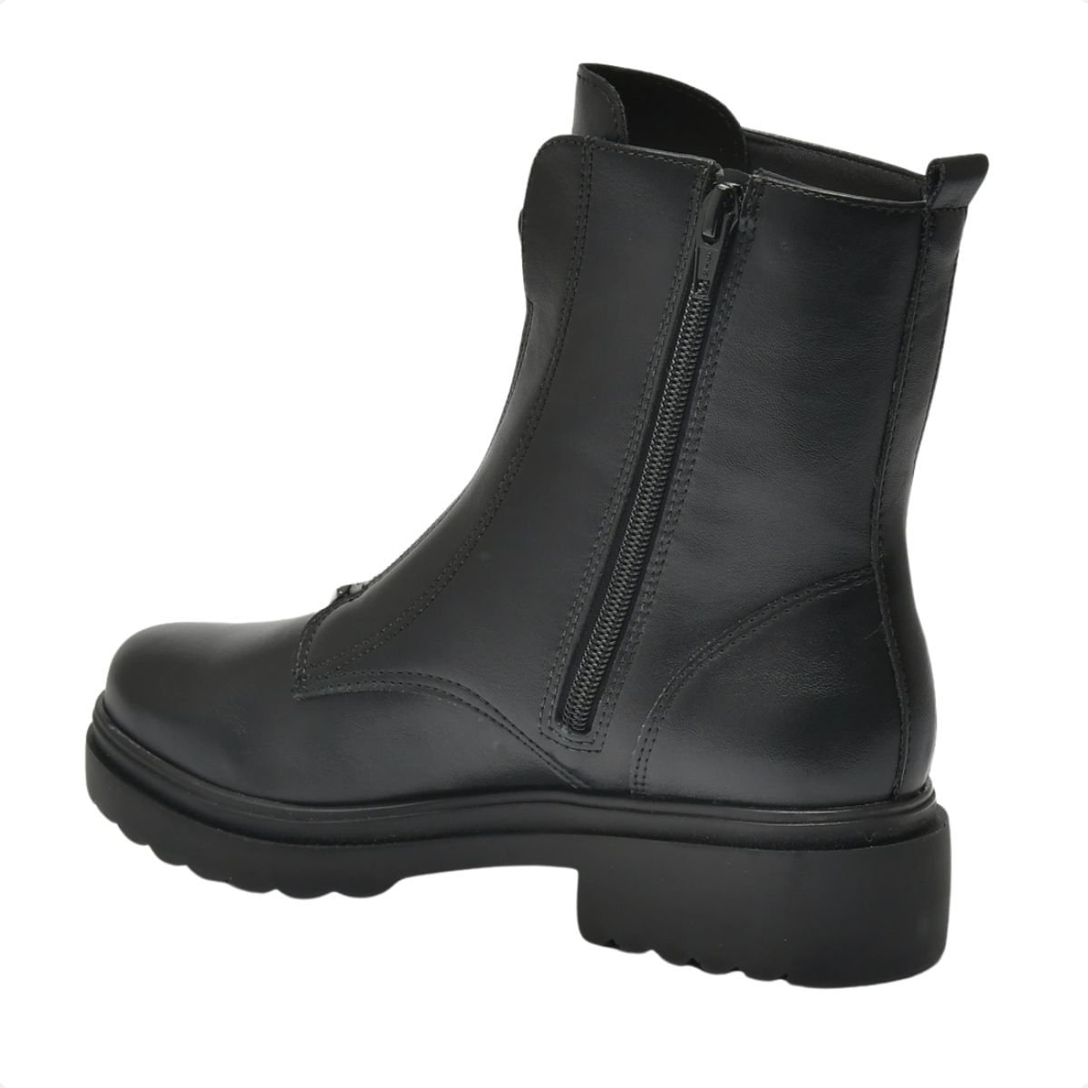 Bota Feminina Coturno Preta  Via Marte Preto 3