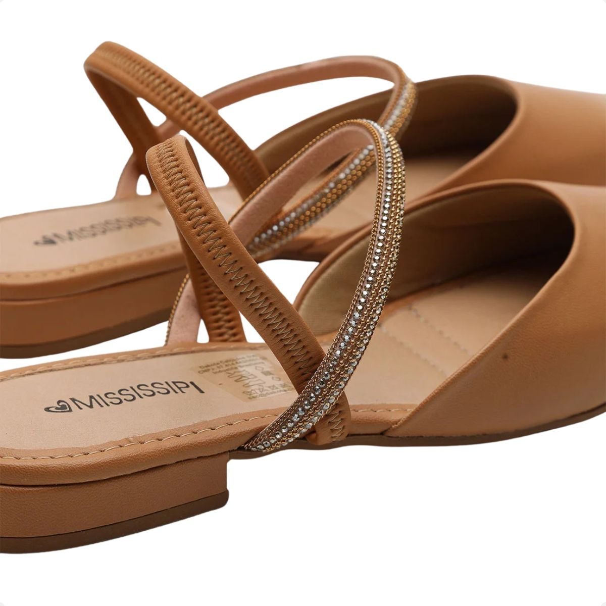 Sapato Fem Chanel Mississipi  Mb553-0004 Bege 5