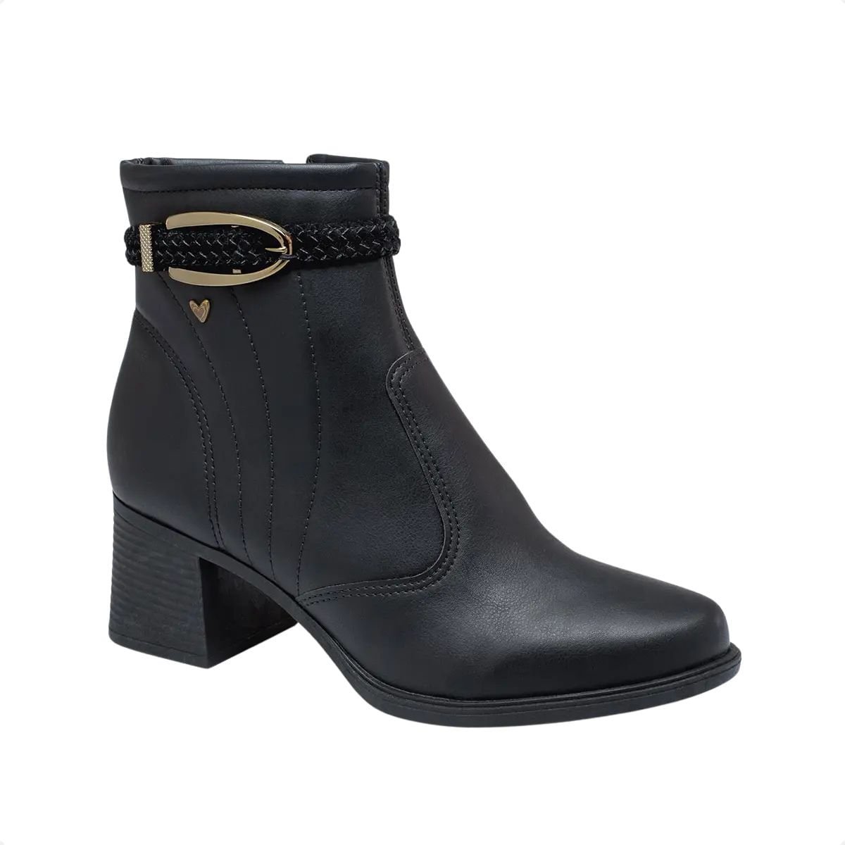 Bota Fem Cano Medio Mississipi Mc851 Preto 2