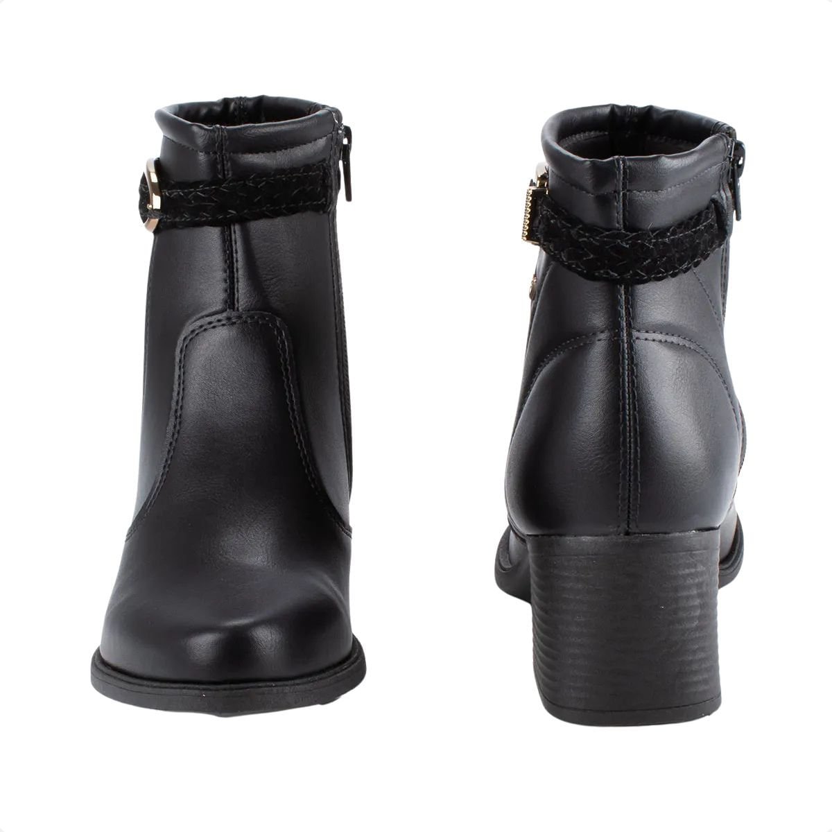 Bota Fem Cano Medio Mississipi Mc851 Preto 4