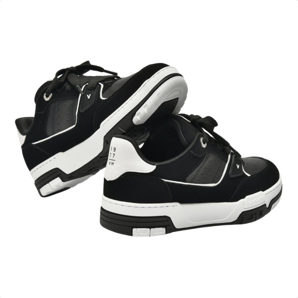 Tênis Casual Feminino Via Marte Preto E Branco Preto/Branco 6