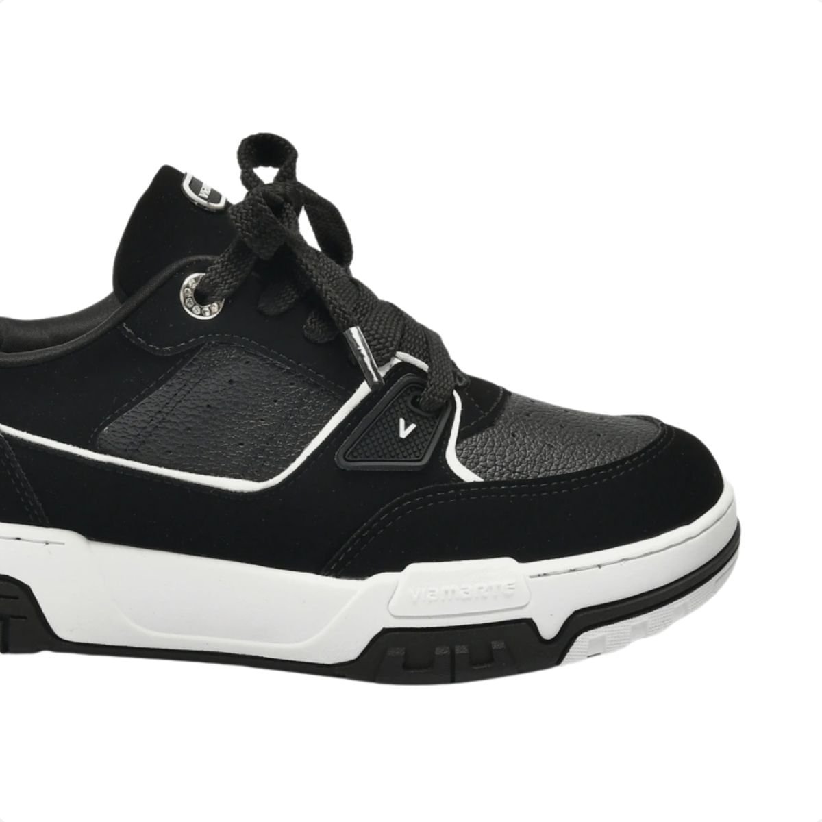 Tênis Casual Feminino Via Marte Preto E Branco Preto/Branco 4