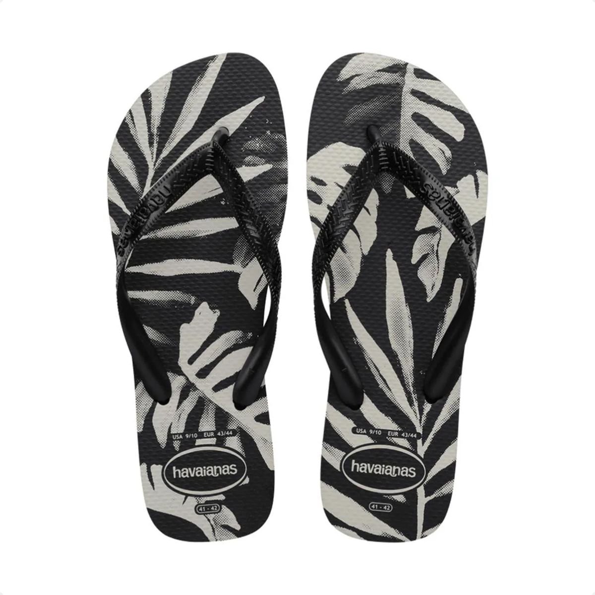 Chinelo Masculino Dedo Havaianas Aloha Preto Preto 2