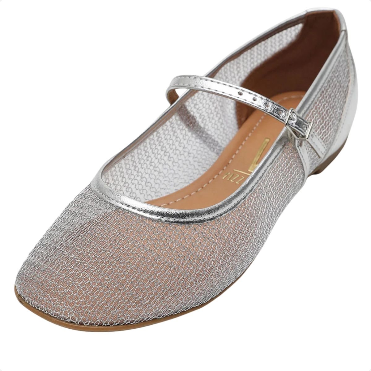 Sapatilha Fem Bico Redondo Vizzano  1443.101-28497.41 Prata 2