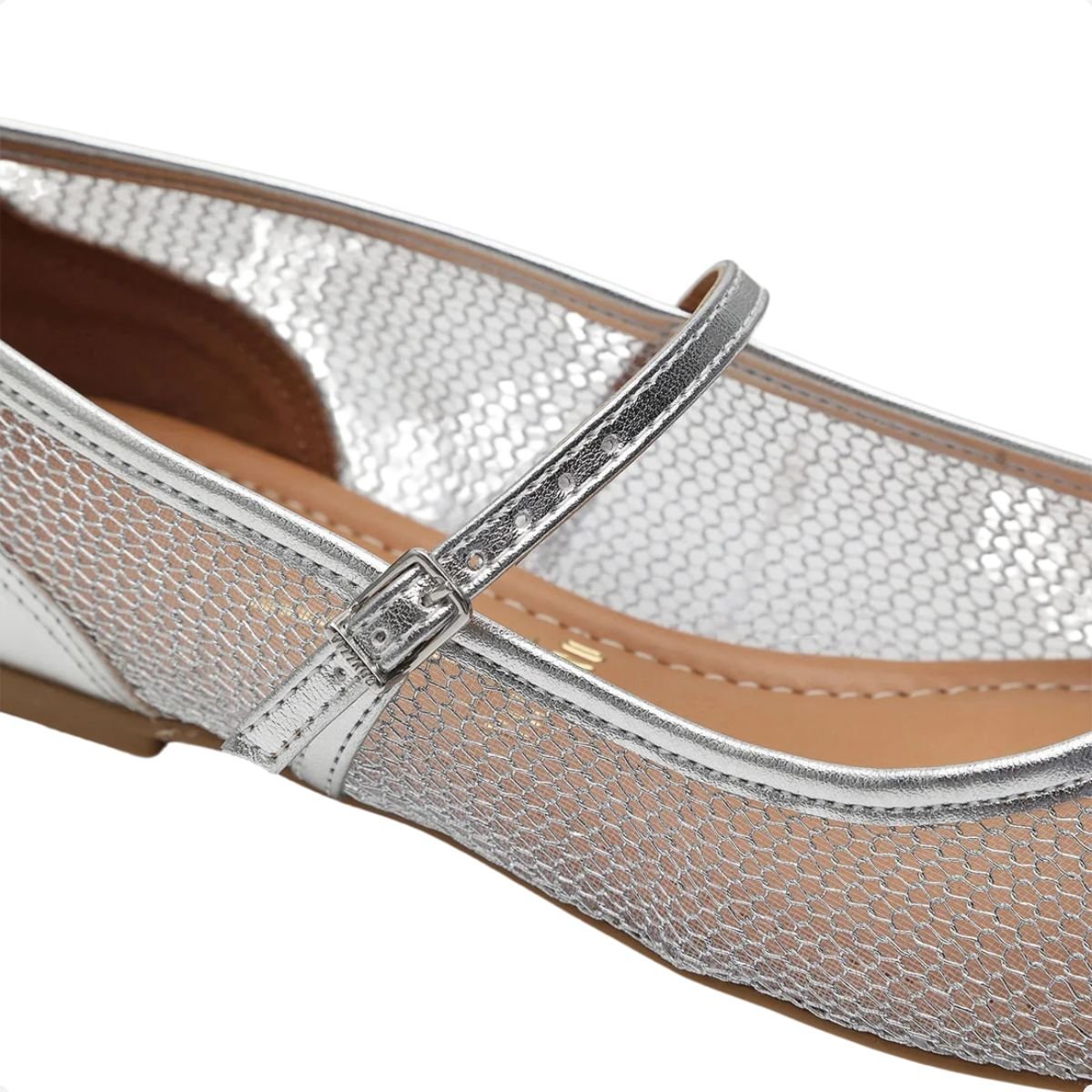 Sapatilha Fem Bico Redondo Vizzano  1443.101-28497.41 Prata 5