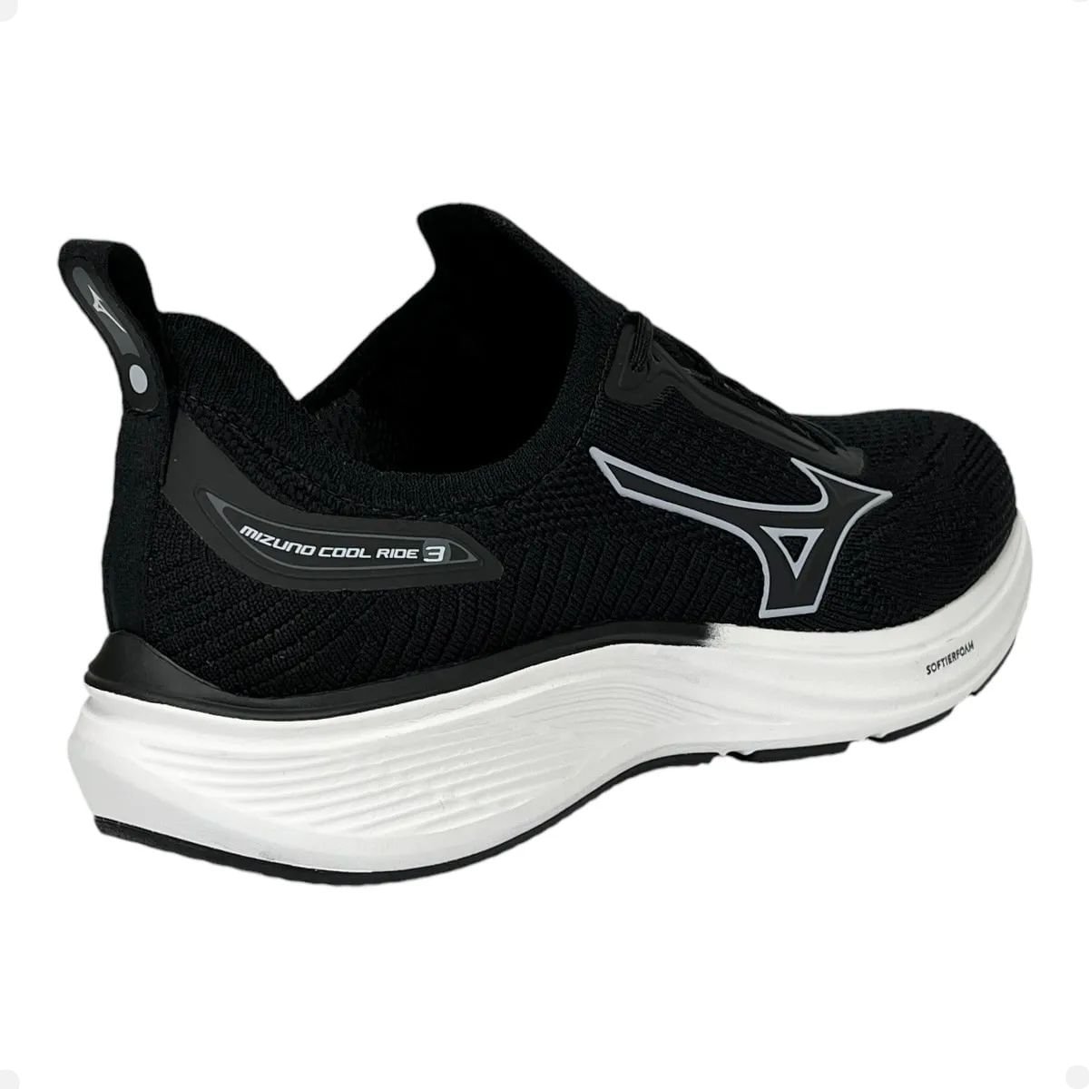Tênis Running Masculino Mizuno Cool Ride 3 Preto Preto 5