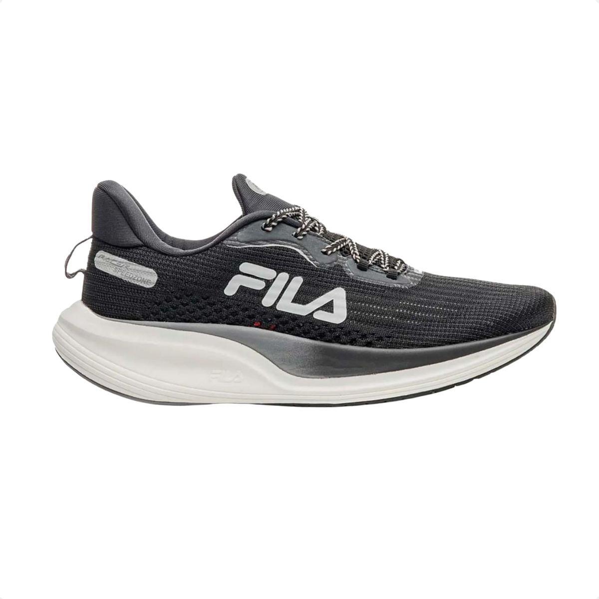 Tenis Running Masc Fila Racer Speedzone F01r00142-534 Preto/Bege/Cinza 1