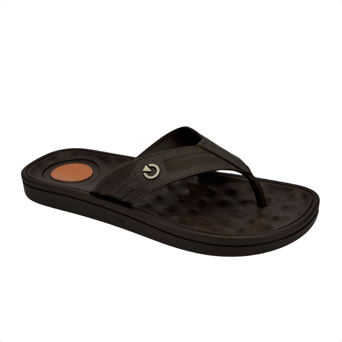 Chinelo Masculino Dedo Cartago Alabama Marrom Preto 2
