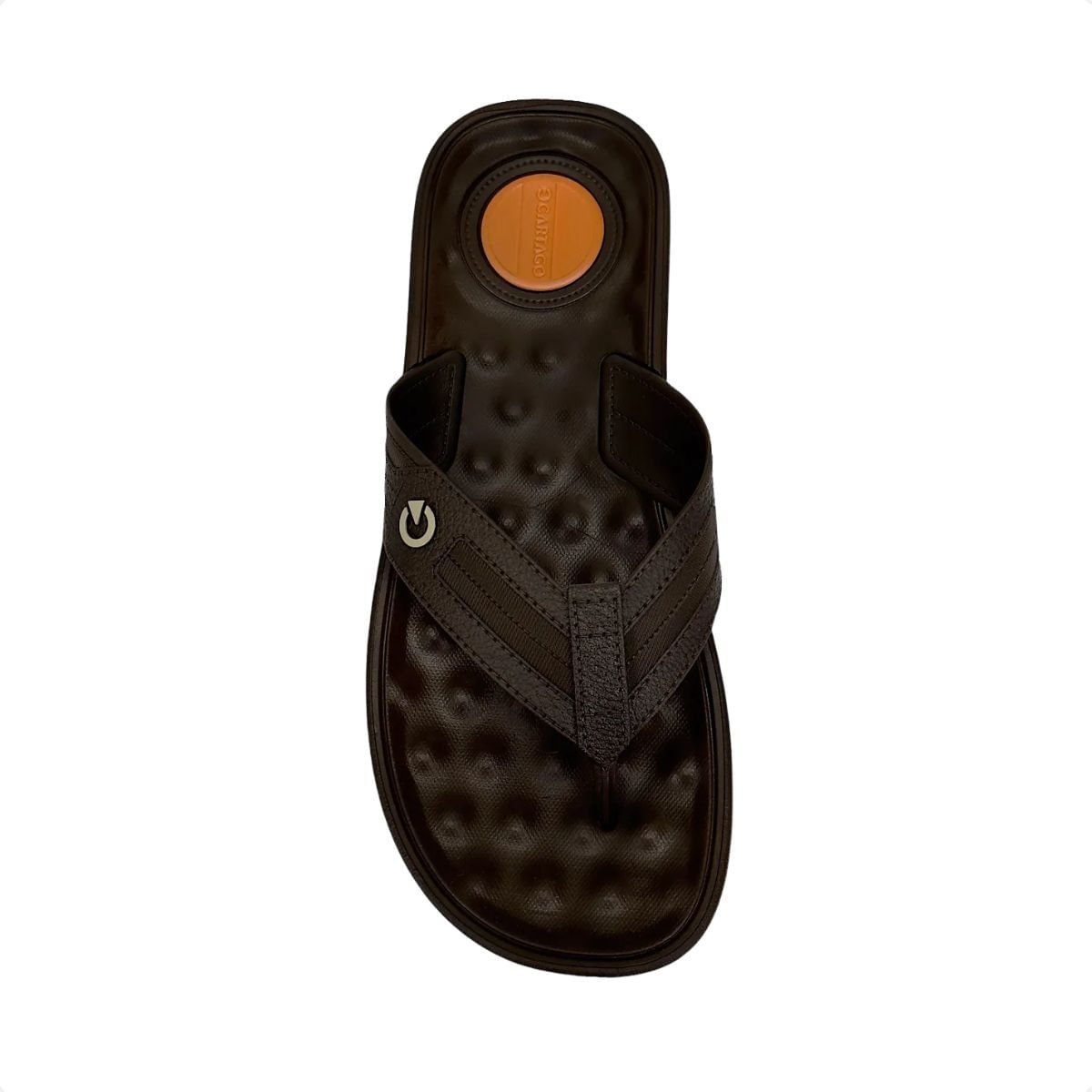 Chinelo Masculino Dedo Cartago Alabama Marrom Preto 3