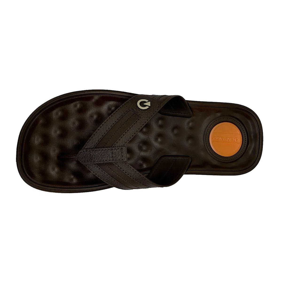 Chinelo Masculino Dedo Cartago Alabama Marrom Preto 5