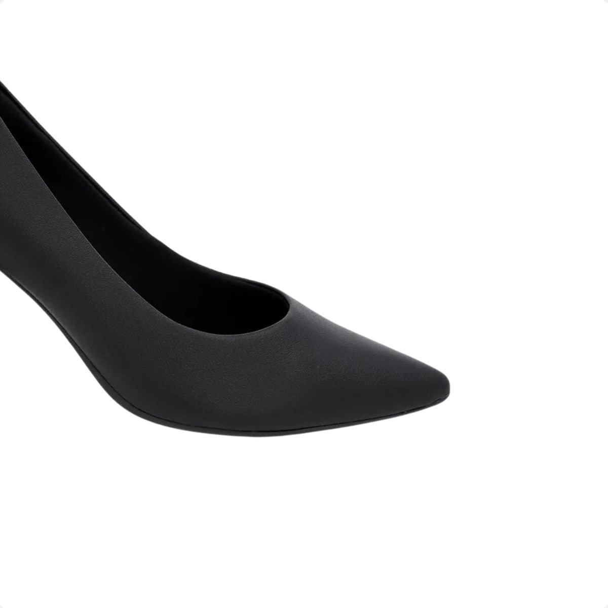 Sapato Feminino Salto Médio Grosso Usaflex Preto Preto 6