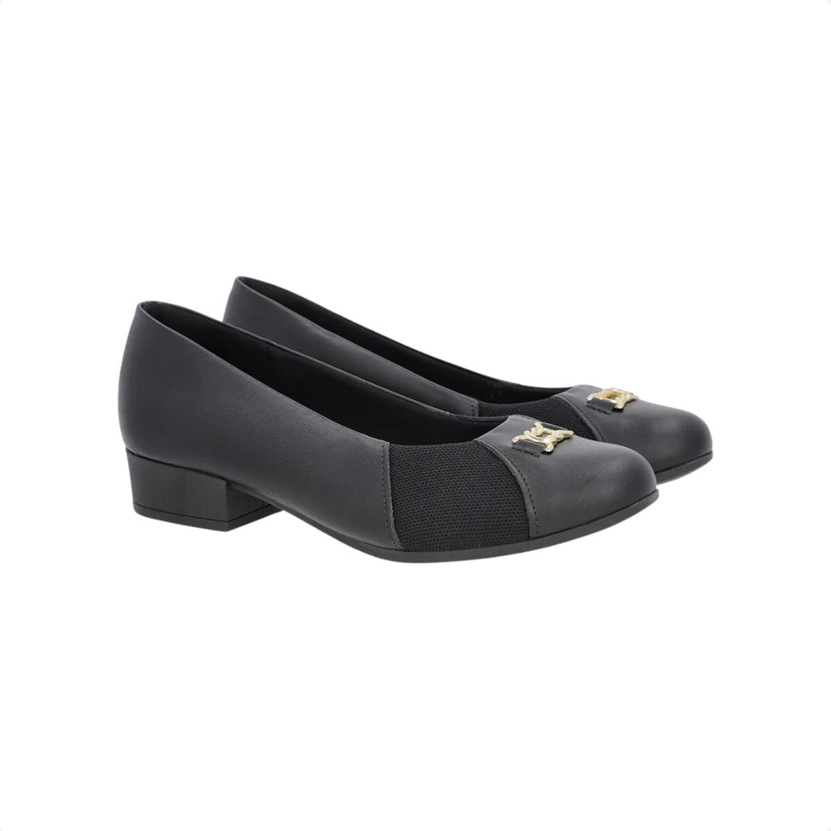 Sapato Feminino Salto Médio Grosso Usaflex Preto 6