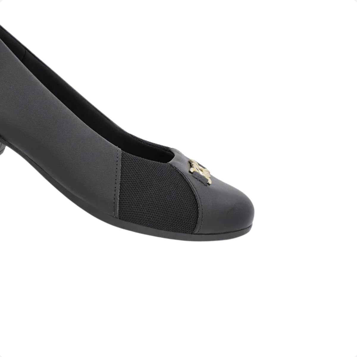 Sapato Feminino Salto Médio Grosso Usaflex Preto 3