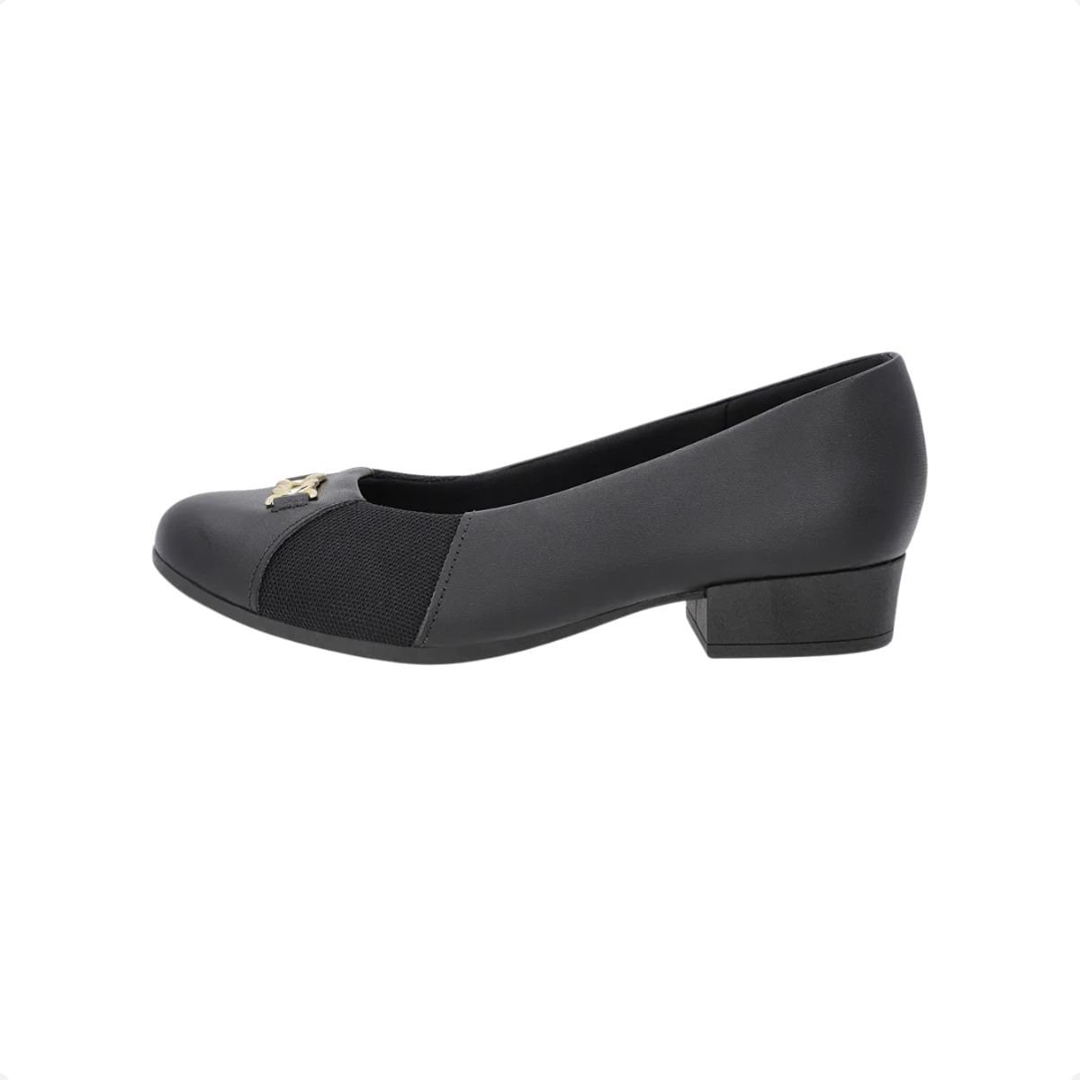 Sapato Feminino Salto Médio Grosso Usaflex Preto 4