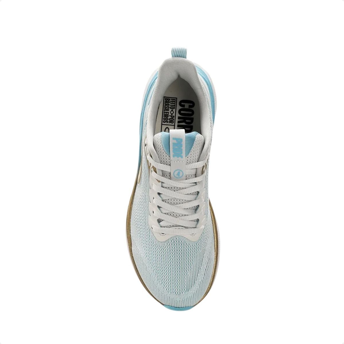 Tênis Running Feminino Olympikus Pride 4 Branco Azul 3