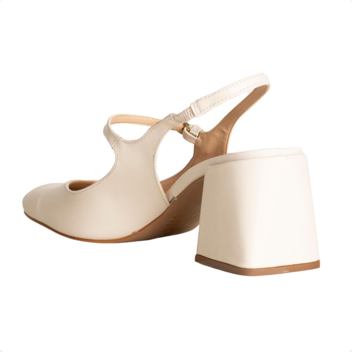 Sapato Slingback Boneca Branco Dm Branco 5