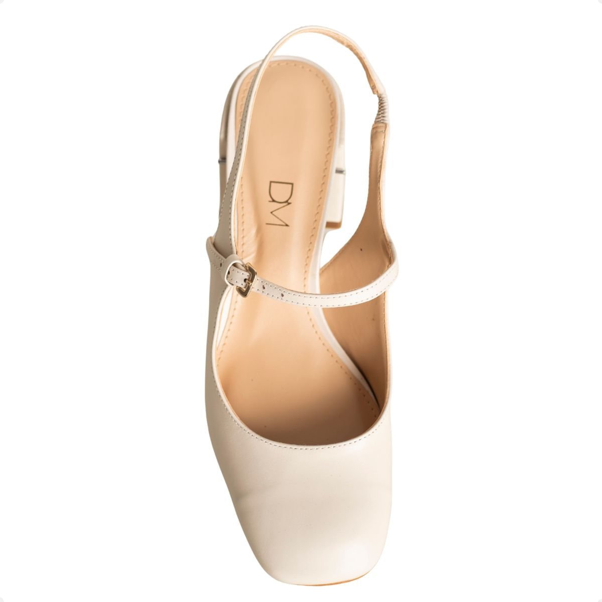 Sapato Slingback Boneca Branco Dm Branco 6