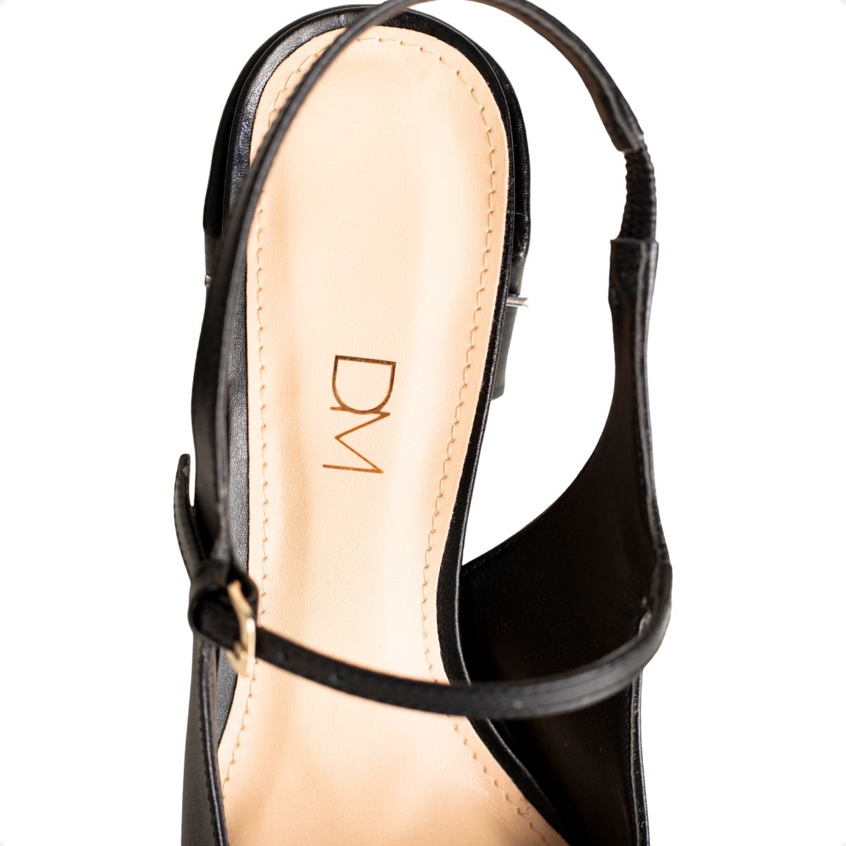 Sapato Slingback Boneca Preto Dm Preto 7