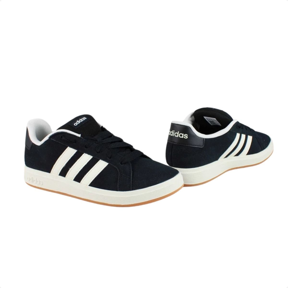 Tênis Casual Infantil Adidas Grand Court Alpha Preto Preto 3