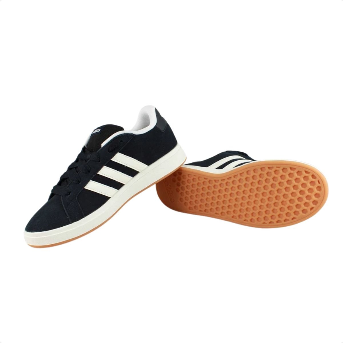 Tênis Casual Infantil Adidas Grand Court Alpha Preto Preto 4