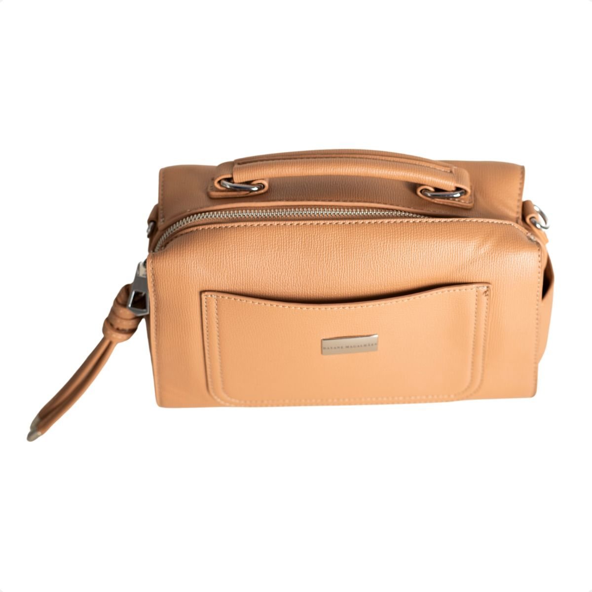 Bolsa Caramelo Com Alça De Mão Dm Obsession Capuccino 4