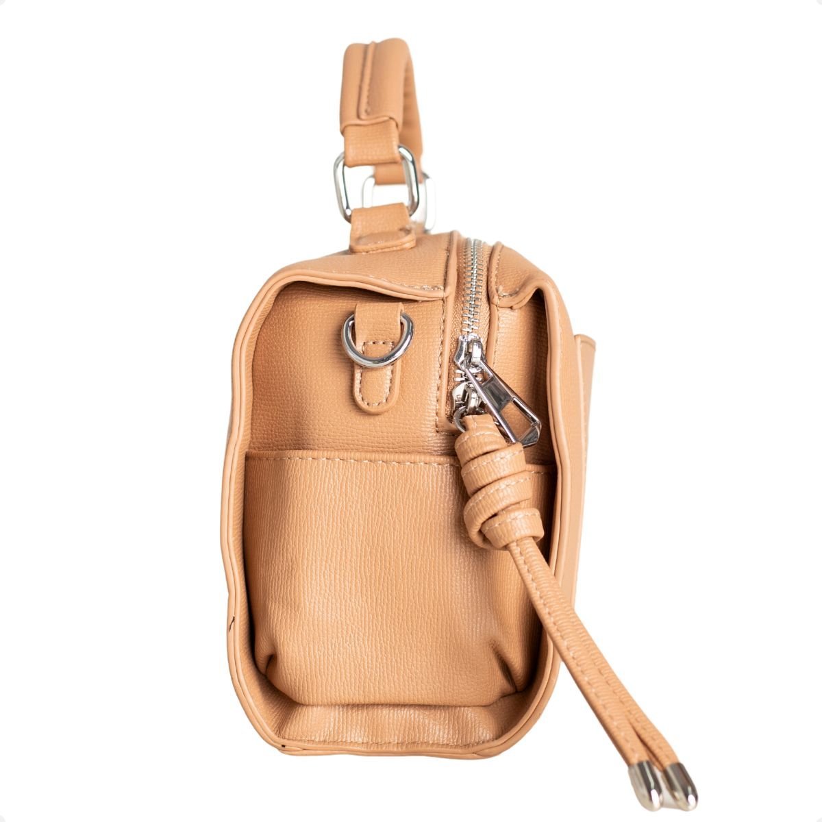 Bolsa Caramelo Com Alça De Mão Dm Obsession Capuccino 6
