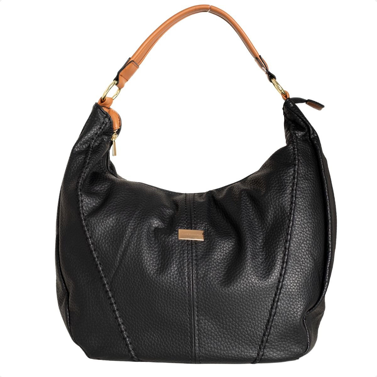 Bolsa Slouch Preta Dm Obsession Preto 1
