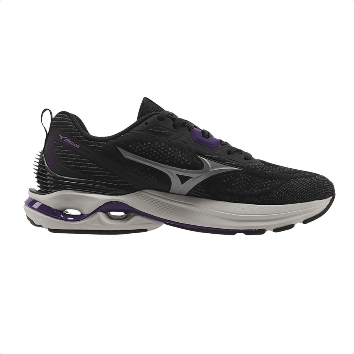 Tênis Running Feminino Mizuno Wave Dynasty 7 Preto E Roxo Preto/Roxo 3
