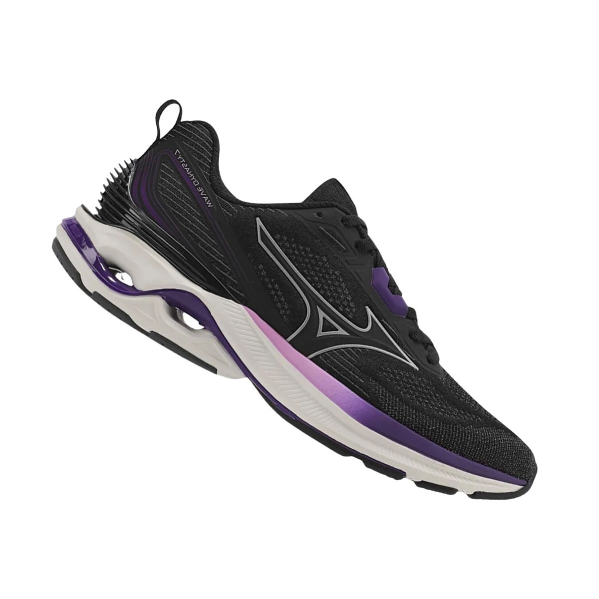 Tênis Running Feminino Mizuno Wave Dynasty 7 Preto E Roxo Preto/Roxo 6