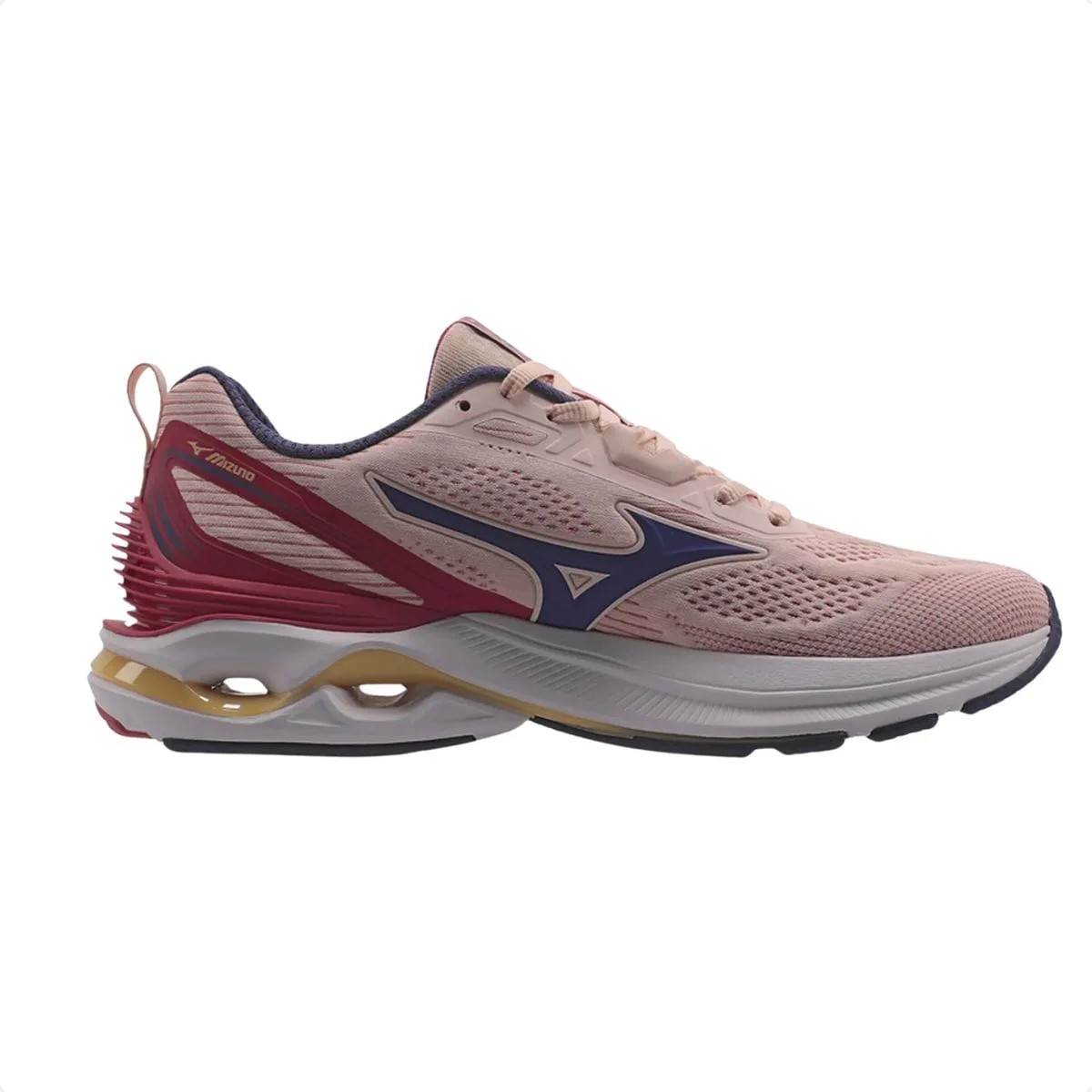 Tênis Running Feminino Mizuno Wave Dynasty 7 Rosa Rosa 3