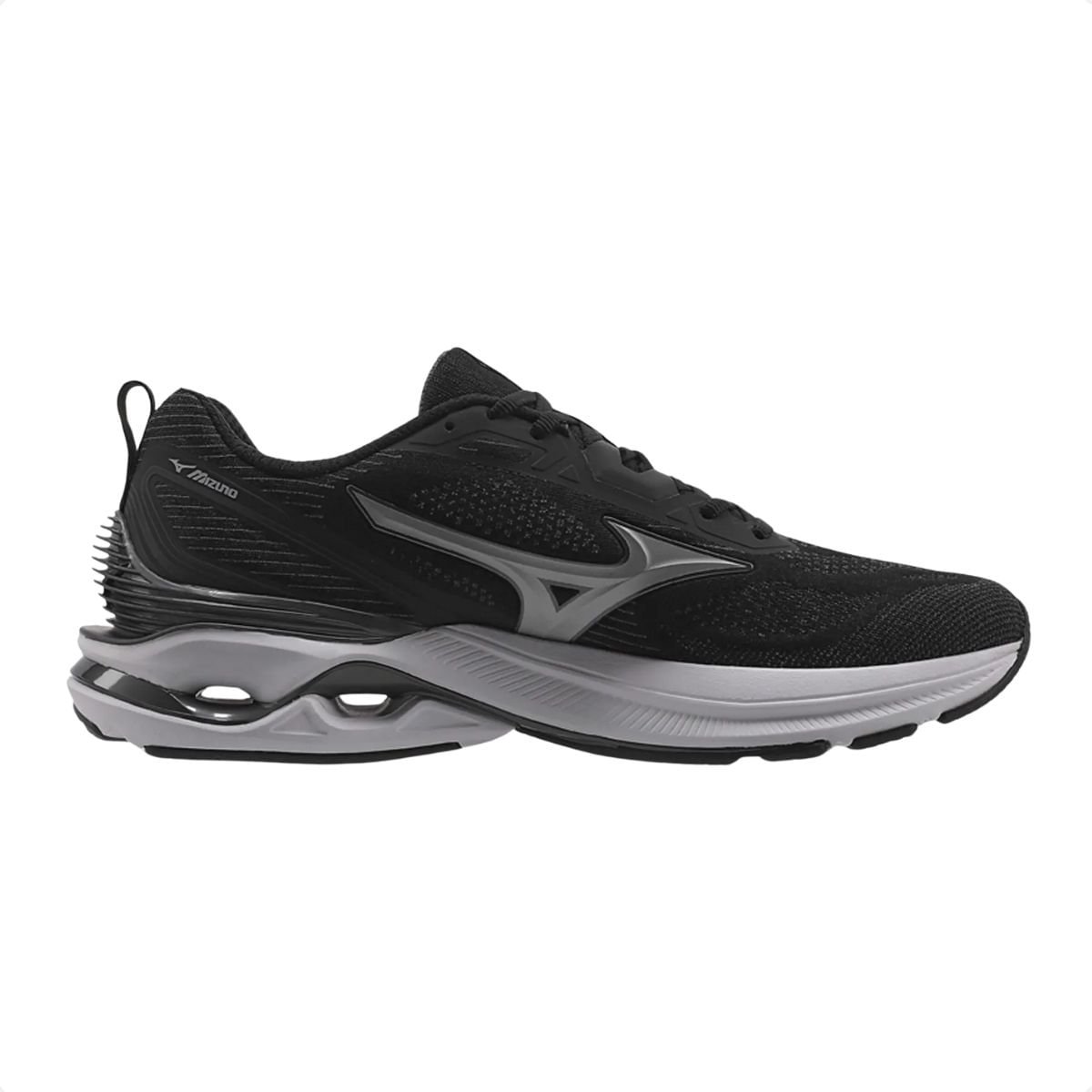 Tênis Running Masculino Mizuno Wave Dynasty 7 Preto Preto 3