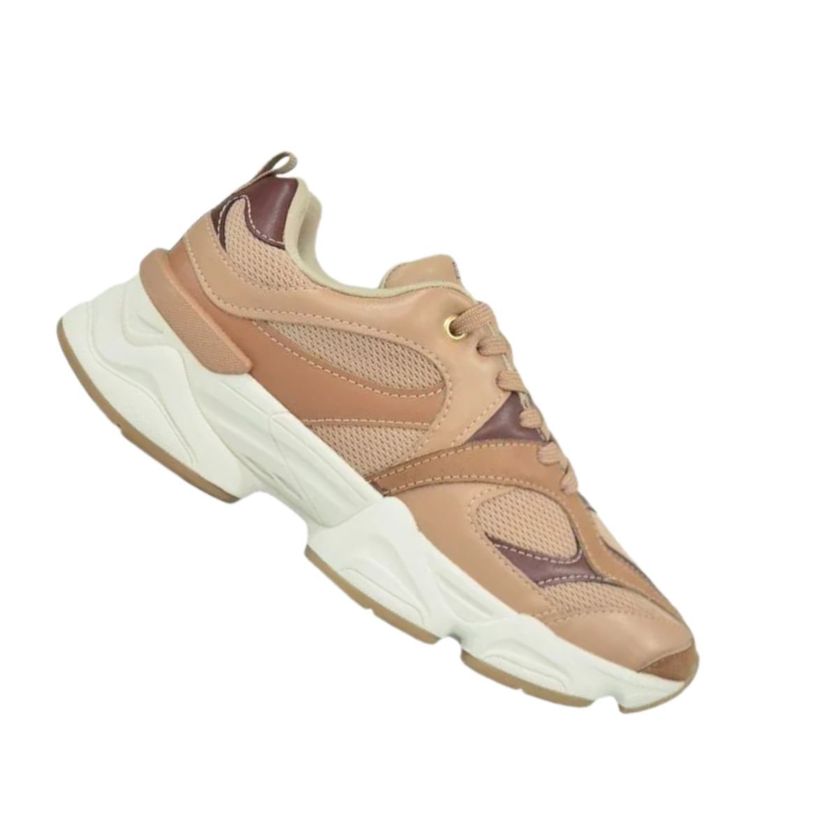 Tenis Moda Fem Ramarim  25-90101-3 Bege 6