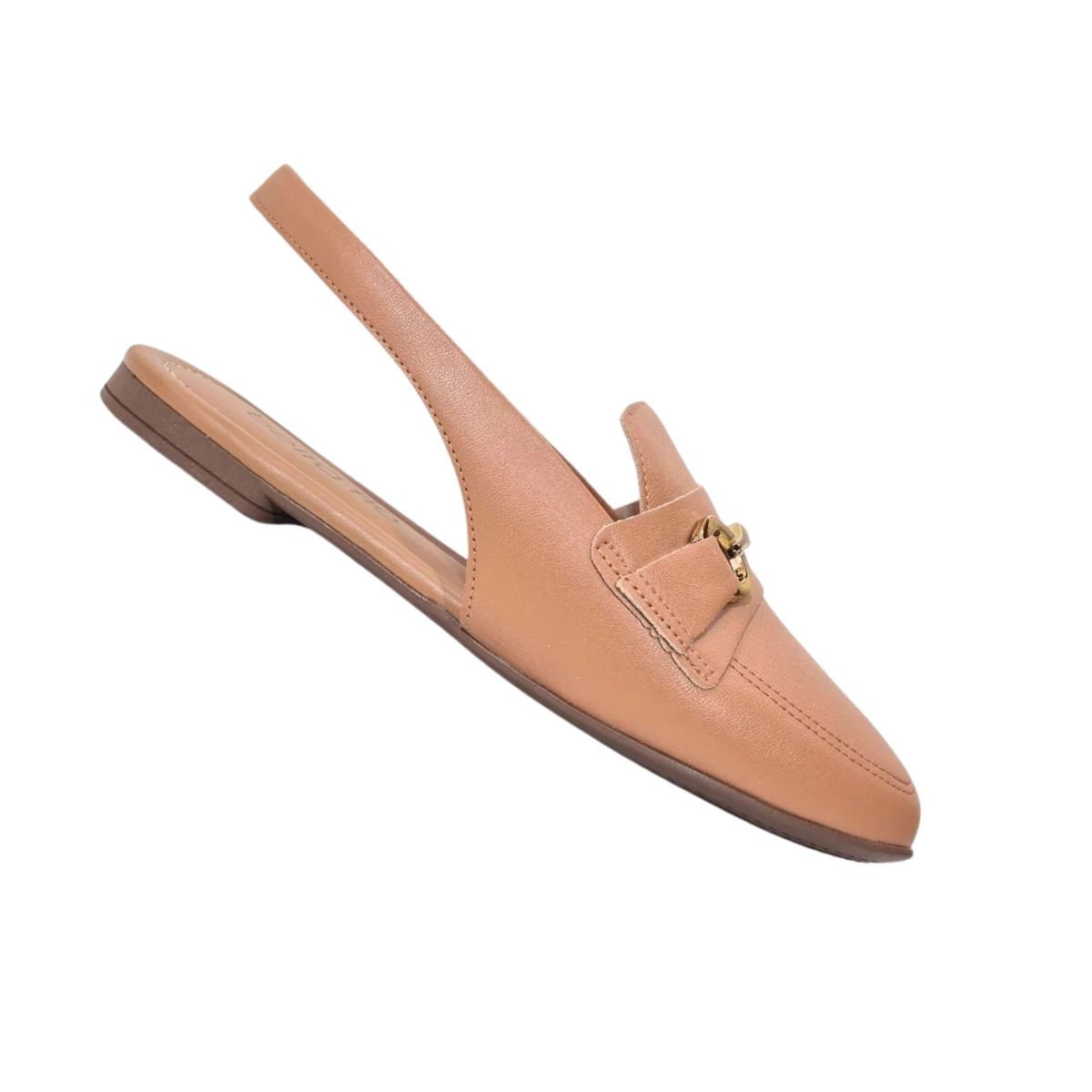 Sapato Slingback Feminino Beira Rio Marrom Camel 6
