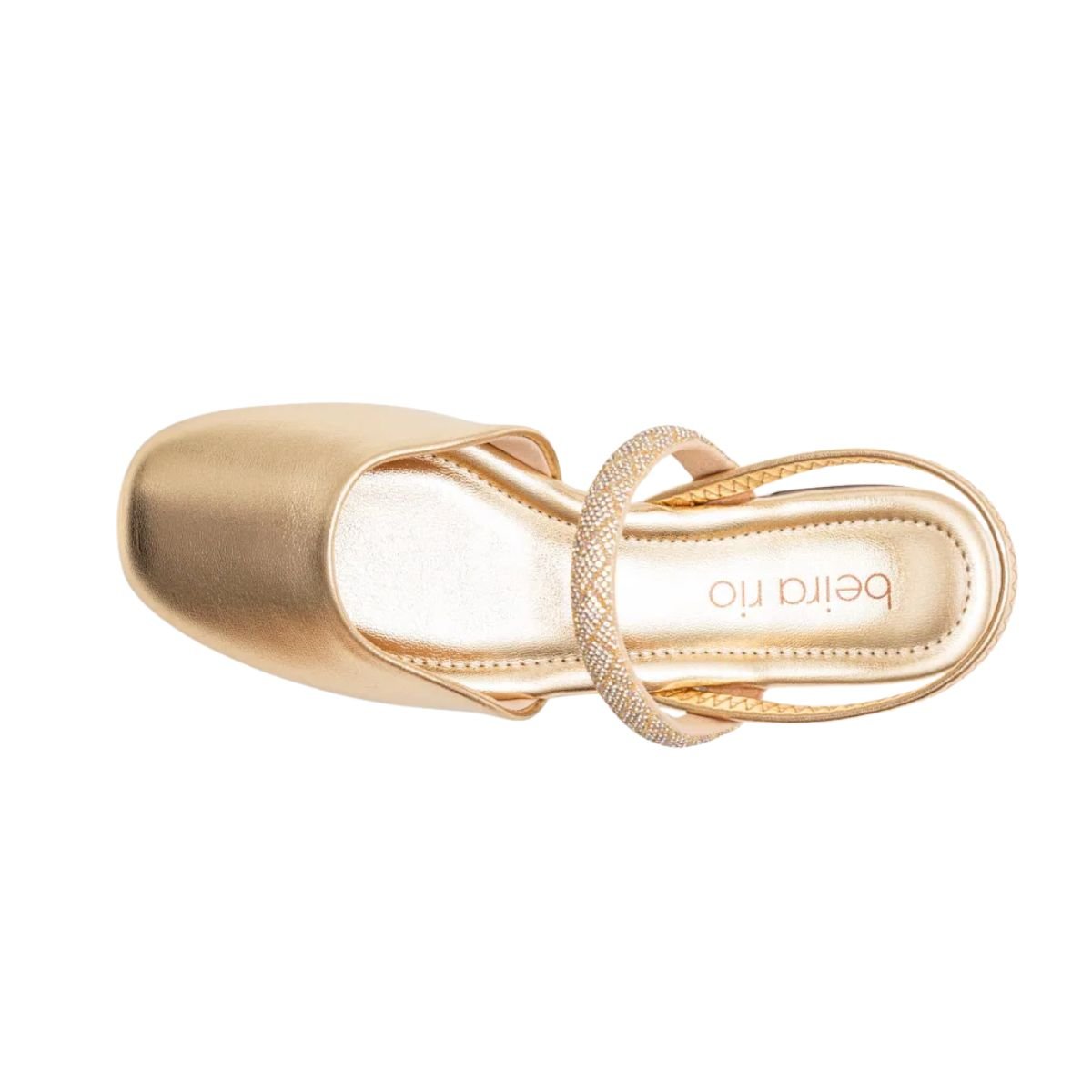 Sapato Slingback Feminino Beira Rio Dourado Dourado 5
