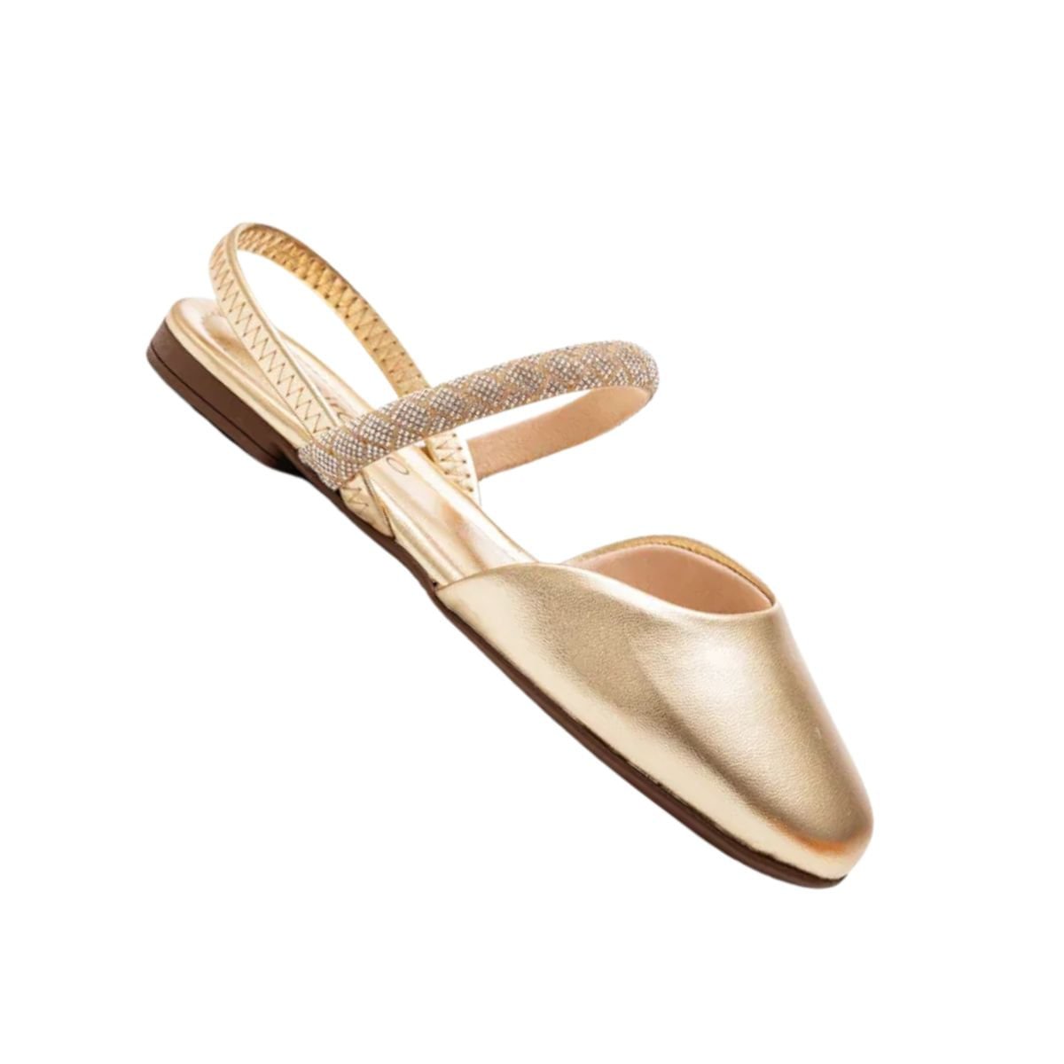 Sapato Slingback Feminino Beira Rio Dourado Dourado 6