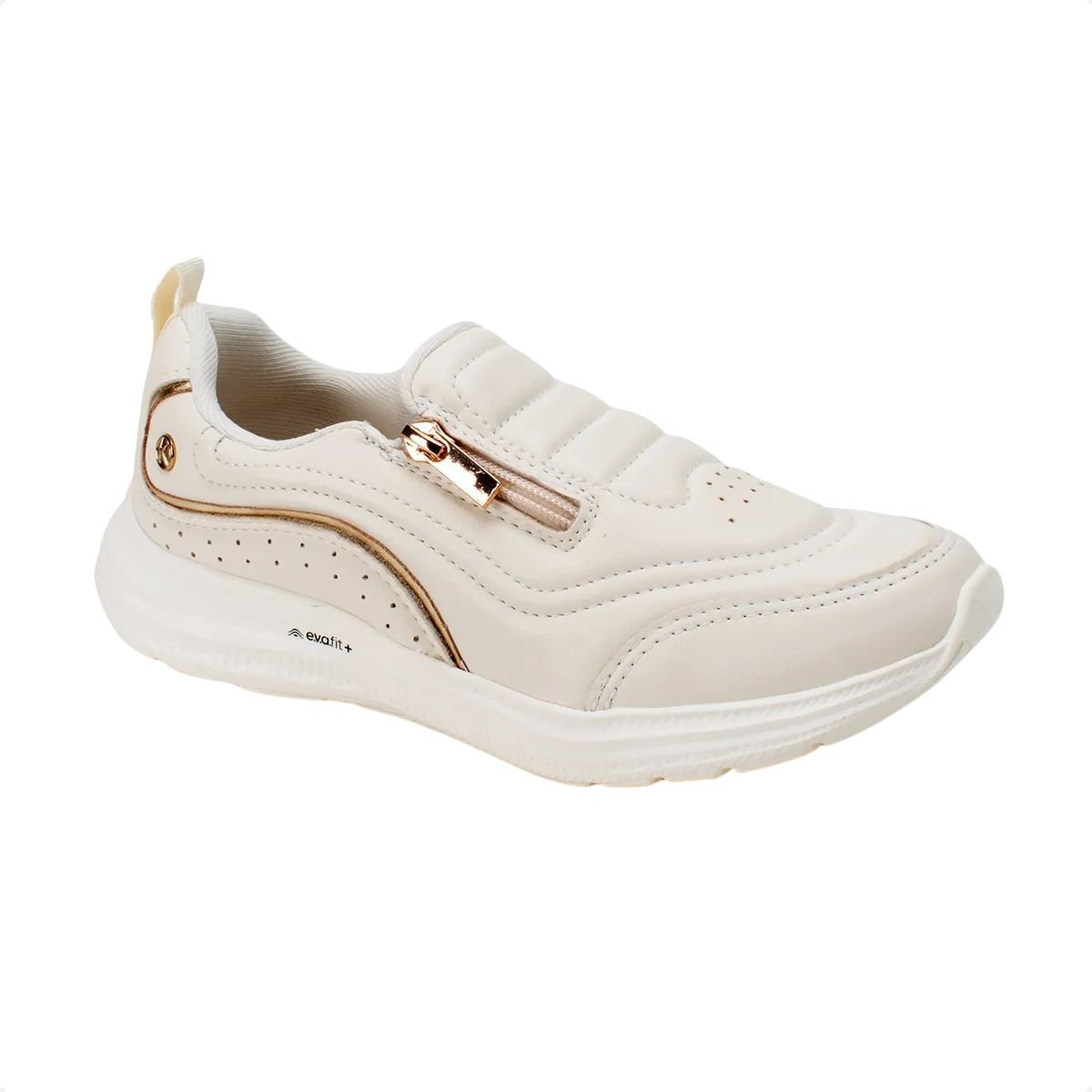 Tênis Moda Feminino Kolosh Esportivo Creme Creme 2