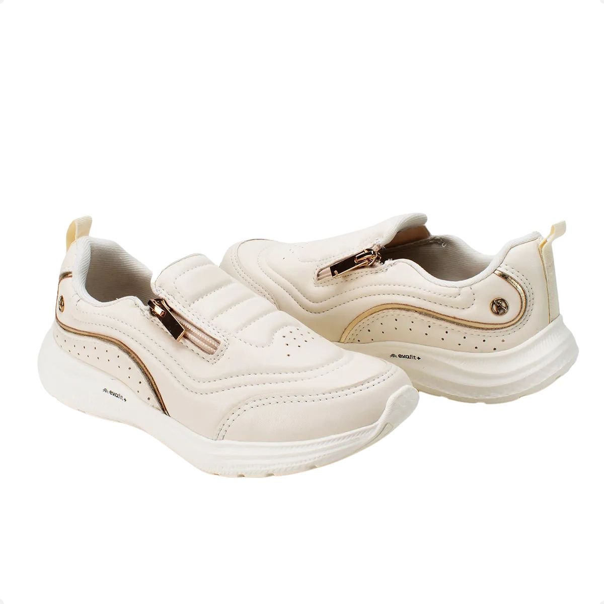 Tênis Moda Feminino Kolosh Esportivo Creme Creme 6